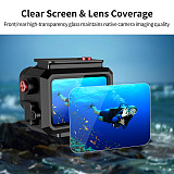Aluminum alloy 80 meter deep sea waterproof Case Protective Shell for Insta360 Ace Pro/Ace Pro2 Action Camera horizontal and vertical magnetic suction quick release multi expansion diving shell waterproof Case Housing