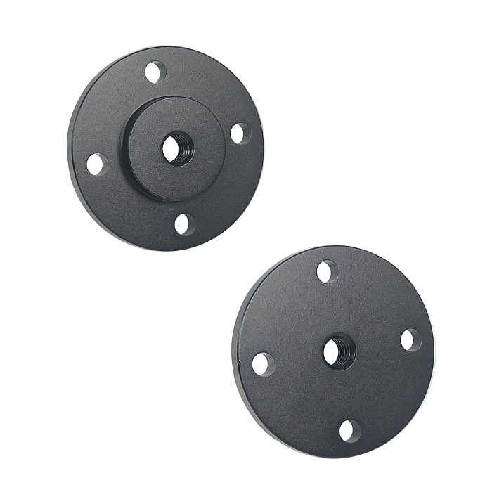 2/5/10pcs Metal Plate Wall Mount Magic Arm Fixed Base 1/4  Hole for Webcam Projector Monitor Light Flash Camera Tripod Holder