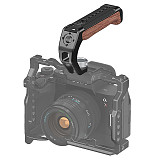 1/4“ Wooden Arca-style Handle Iron Head 3/8” Camera Cage Universal Photography Cold Shoe Multi-functional Adjustable Side Grip Handle For Smallrig DSLR 