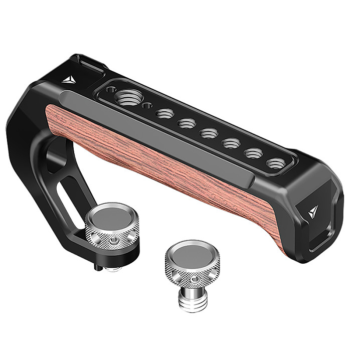1/4“ Wooden Arca-style Handle Iron Head 3/8” Camera Cage Universal Photography Cold Shoe Multi-functional Adjustable Side Grip Handle For Smallrig DSLR 