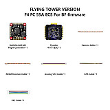 RadioLink F405 All-in-one Flight Controller F4 Flight Tower 4-in-1 FC 55A ECS With BF/INAV firmware