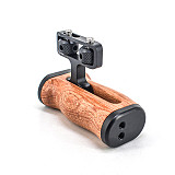 1/4“ Wooden Arca-style Handle Iron Head 3/8” Camera Cage Universal Photography Cold Shoe Multi-functional Adjustable Side Grip Handle For Smallrig DSLR 