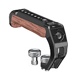 1/4“ Wooden Arca-style Handle Iron Head 3/8” Camera Cage Universal Photography Cold Shoe Multi-functional Adjustable Side Grip Handle For Smallrig DSLR 