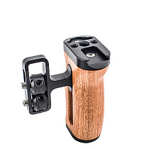 1/4“ Wooden Arca-style Handle Iron Head 3/8” Camera Cage Universal Photography Cold Shoe Multi-functional Adjustable Side Grip Handle For Smallrig DSLR 