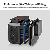Aluminum alloy 80 meter deep sea waterproof Case Protective Shell for Insta360 Ace Pro/Ace Pro2 Action Camera horizontal and vertical magnetic suction quick release multi expansion diving shell waterproof Case Housing