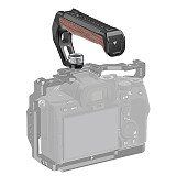 1/4“ Wooden Arca-style Handle Iron Head 3/8” Camera Cage Universal Photography Cold Shoe Multi-functional Adjustable Side Grip Handle For Smallrig DSLR 