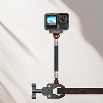 Stainless steel carbon fiber extension rod for sports cameras, extension accessories suitable for extended shooting of sports cameras, and accessories for sports cameras