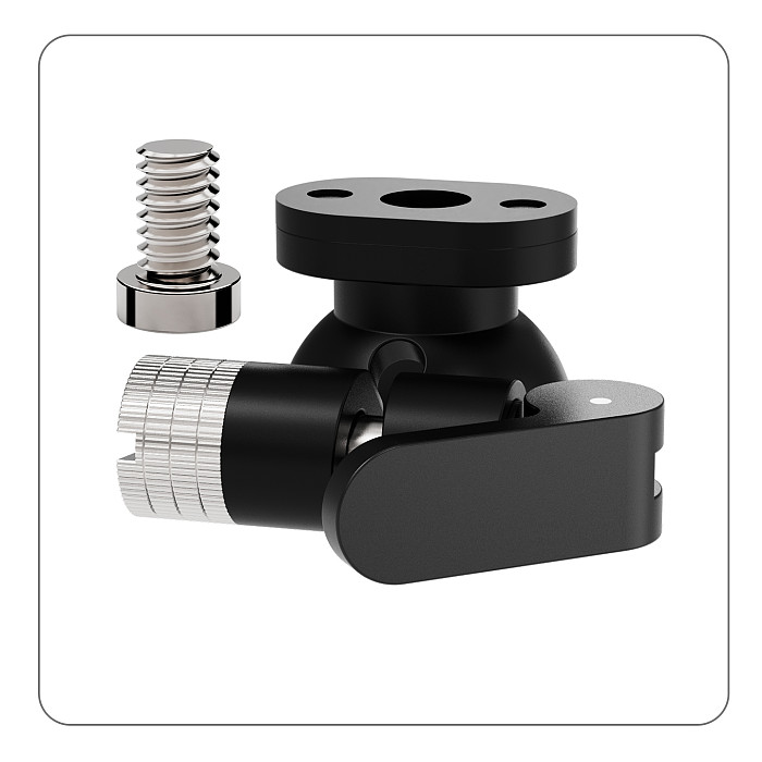 Universal Quick-Release Base w 360° Damping 17mm Ball Head 1/4 Screw Magnetic Mount for DJI POCKET4 for GoPro for Insta360 X6 Action Camera