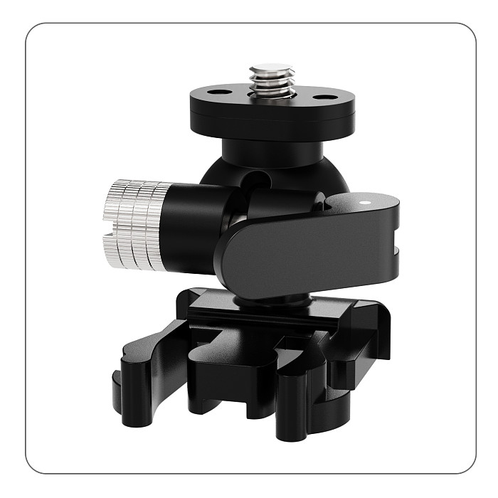 Universal Quick-Release Base w 360° Damping 17mm Ball Head 1/4 Screw Magnetic Mount for DJI POCKET4 for GoPro for Insta360 X6 Action Camera