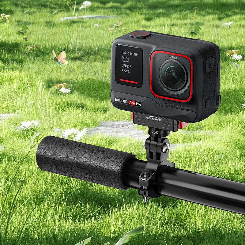 Magnetic Quick Release Adapters w 1/4  Screw 360° Rotate 17mm 1  Ball Head Base Mount for Insta360 Ace/Pro/Pro2/X5/X6 Action Camera