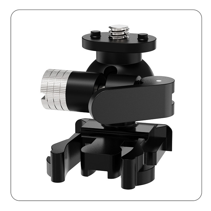 Universal Quick-Release Base w 360° Damping 17mm Ball Head 1/4 Screw Magnetic Mount for DJI POCKET4 for GoPro for Insta360 X6 Action Camera