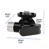 Universal Quick-Release Base w 360° Damping 17mm Ball Head 1/4 Screw Magnetic Mount for DJI POCKET4 for GoPro for Insta360 Action Camera