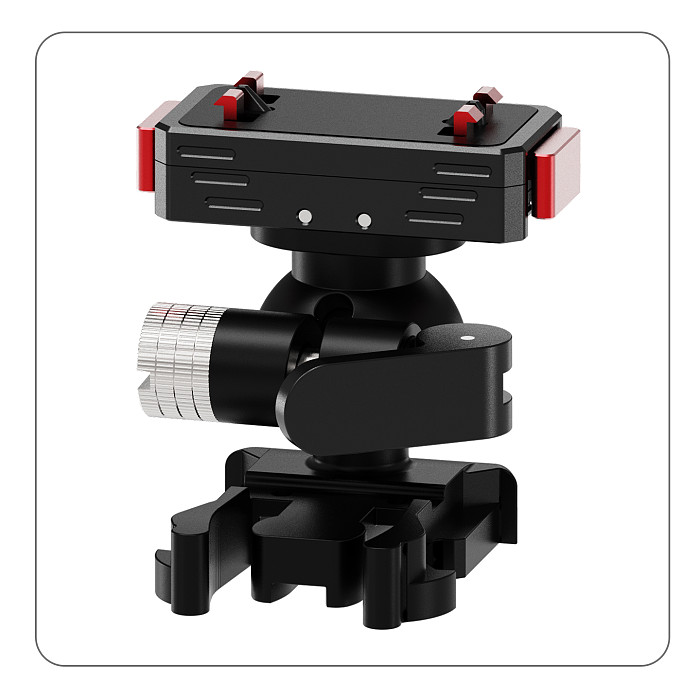 Universal Quick-Release Base w 360° Damping 17mm Ball Head 1/4 Screw Magnetic Mount for DJI POCKET4 for GoPro for Insta360 X6 Action Camera