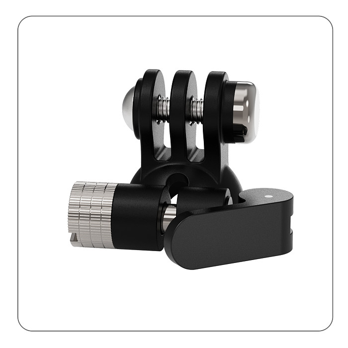 Universal Quick-Release Base w 360° Damping 17mm Ball Head 1/4 Screw Magnetic Mount for DJI POCKET4 for GoPro for Insta360 X6 Action Camera