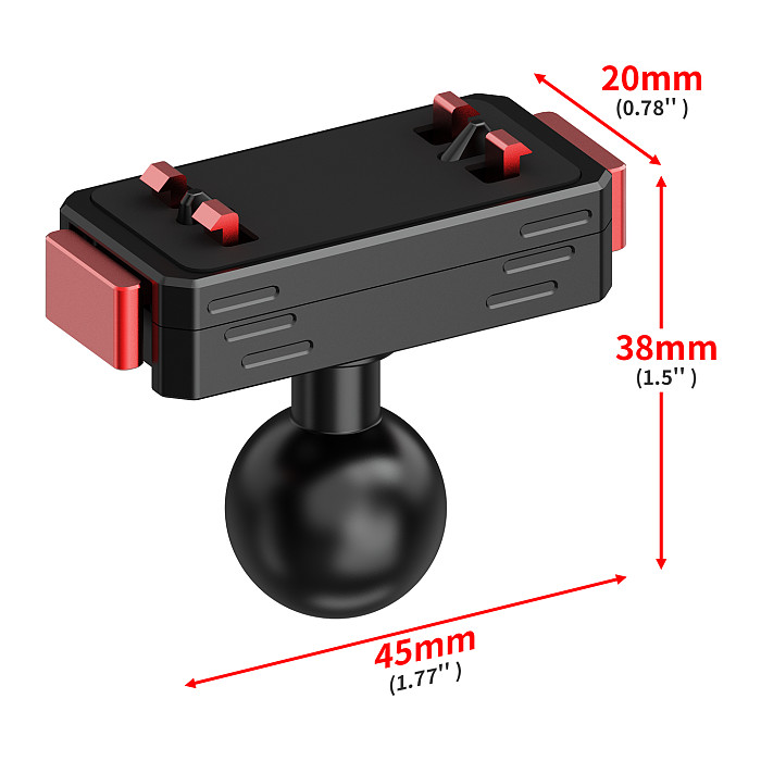 Magnetic Quick Release Adapters w 1/4  Screw 360° Rotate 17mm 1  Ball Head Base Mount for Insta360 Ace/Pro/Pro2/X5/X6 Action Camera