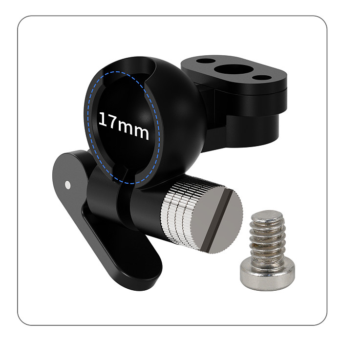 Universal Quick-Release Base w 360° Damping 17mm Ball Head 1/4 Screw Magnetic Mount for DJI POCKET4 for GoPro for Insta360 X6 Action Camera