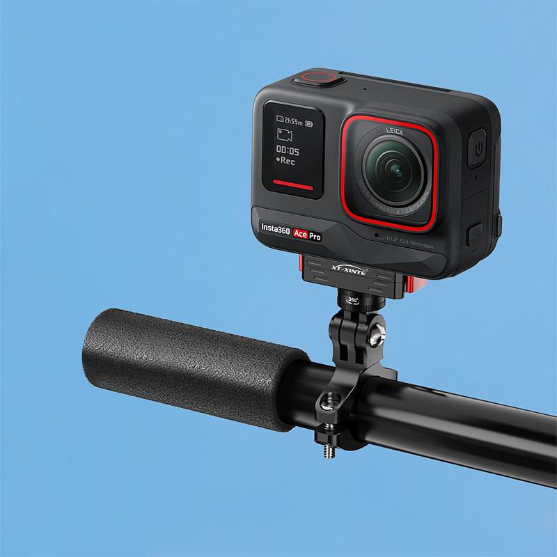 Magnetic Quick Release Adapters w 1/4  Screw 360° Rotate 17mm 1  Ball Head Base Mount for Insta360 Ace/Pro/Pro2/X5/X6 Action Camera