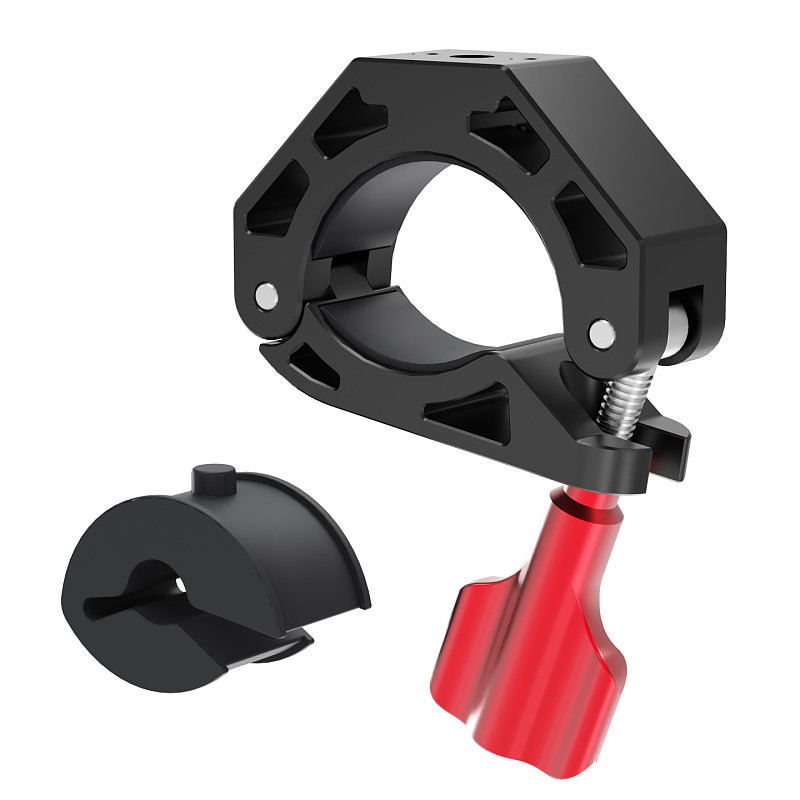 Bicycle Stand Bike Handle Clip Motorcycle Shooting Stand GoPro 13 Rearview Mirror Clip Aluminum Alloy 360°Rotating 3-slot Adapter Riding Stand Shooting Accessories Suitable For DJI Action/nsta360 AcePro 2