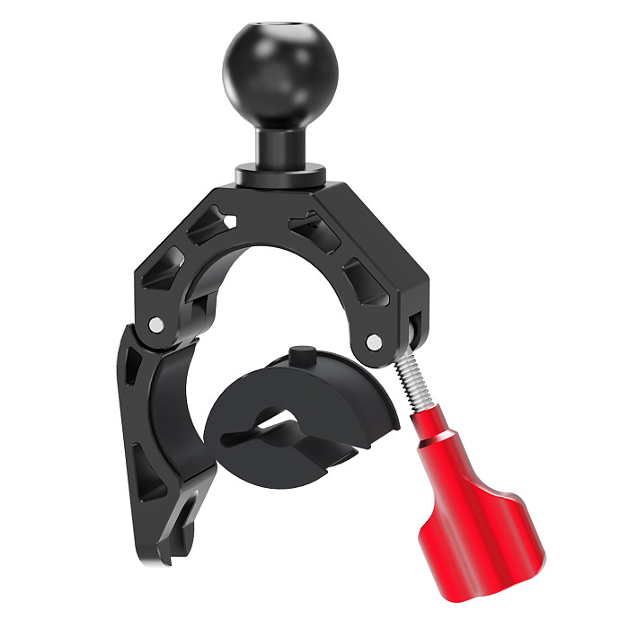 Bicycle Stand Bike Handle Clip Motorcycle Shooting Stand GoPro 13 Rearview Mirror Clip Aluminum Alloy 360°Rotating 3-slot Adapter Riding Stand Shooting Accessories Suitable For DJI Action/nsta360 AcePro 2