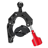 Bicycle Stand Bike Handle Clip Motorcycle Shooting Stand GoPro 13 Rearview Mirror Clip Aluminum Alloy 360°Rotating 3-slot Adapter Riding Stand Shooting Accessories Suitable For DJI Action/nsta360 AcePro 2