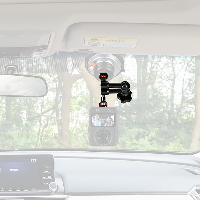 Double head 1/4 Alei positioning universal Adjustable Friction Articulating Magic Arm for DJI OSMO 360 Insta360 X5 DSLR Monitor Flash LED Video Light Camera Cage Tripod Gimbal