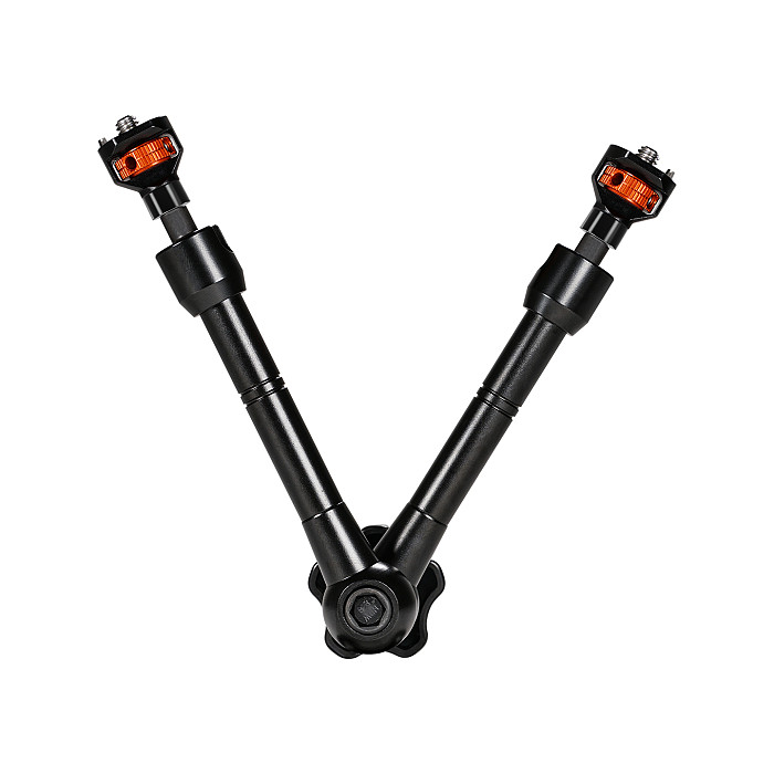 Double head 1/4 Alei positioning universal Adjustable Friction Articulating Magic Arm for DJI OSMO 360 Insta360 X5 DSLR Monitor Flash LED Video Light Camera Cage Tripod Gimbal