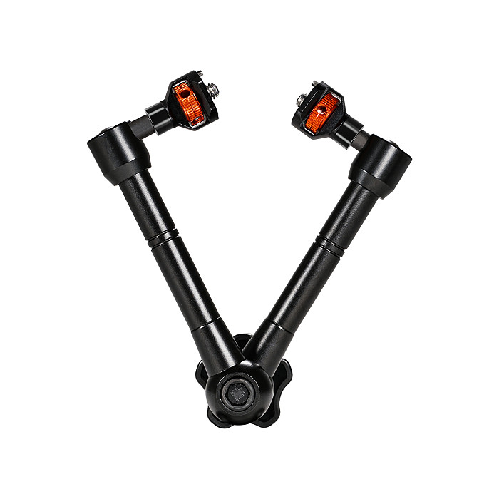 Double head 1/4 Alei positioning universal Adjustable Friction Articulating Magic Arm for DJI OSMO 360 Insta360 X5 DSLR Monitor Flash LED Video Light Camera Cage Tripod Gimbal
