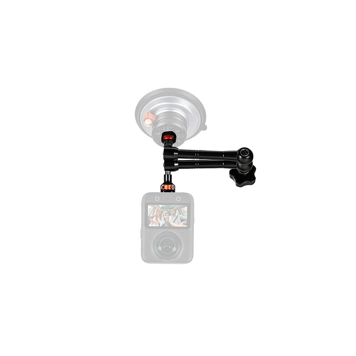 Double head 1/4 Alei positioning universal Adjustable Friction Articulating Magic Arm for DJI OSMO 360 Insta360 X5 DSLR Monitor Flash LED Video Light Camera Cage Tripod Gimbal