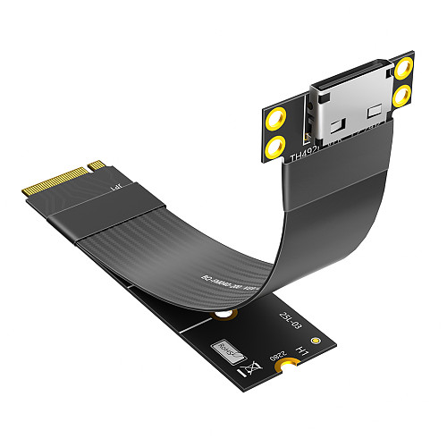 M.2 NVME to Oculink 4i Extension Cable for SSD Graphics Card M2 M Key to SFF-8612 Adapter