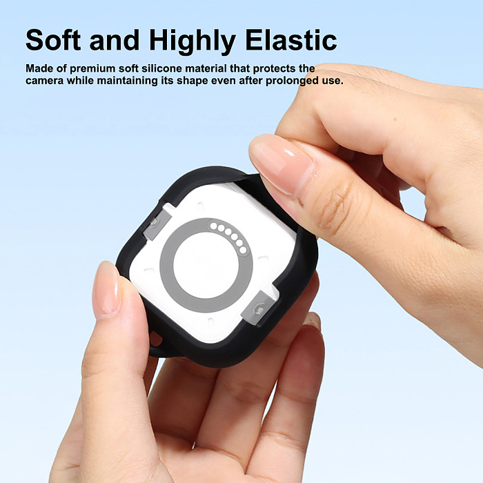 Suitable for Insta360 GO Ultra Thumb Camera Silicone Cover Body Camera Protection Lens Cover Hanging Rope Accessories
