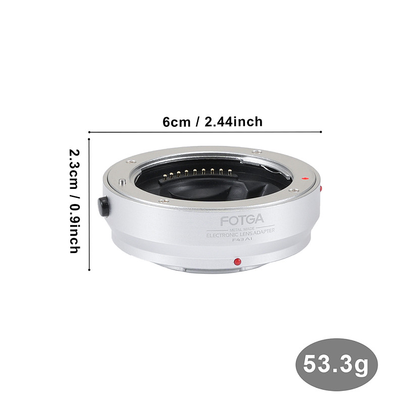 (FOTGA) 4/3-M4/3 lens adapter ring suitable for Olympus 4/3 lens to m43 mirrorless body