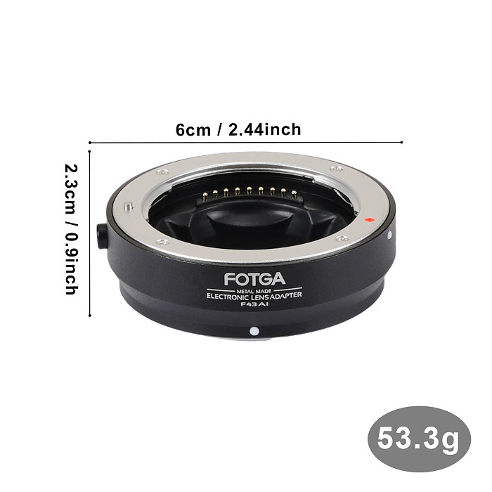 (FOTGA) 4/3-M4/3 lens adapter ring suitable for Olympus 4/3 lens to m43 mirrorless body