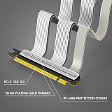 NEW PCI Express 5.0 16X to 16X Riser Cable 20CM PCIe X16 5.0 Expansion Cable 90/180 Degree Vertical Installation GPU Cable for PC Desktop