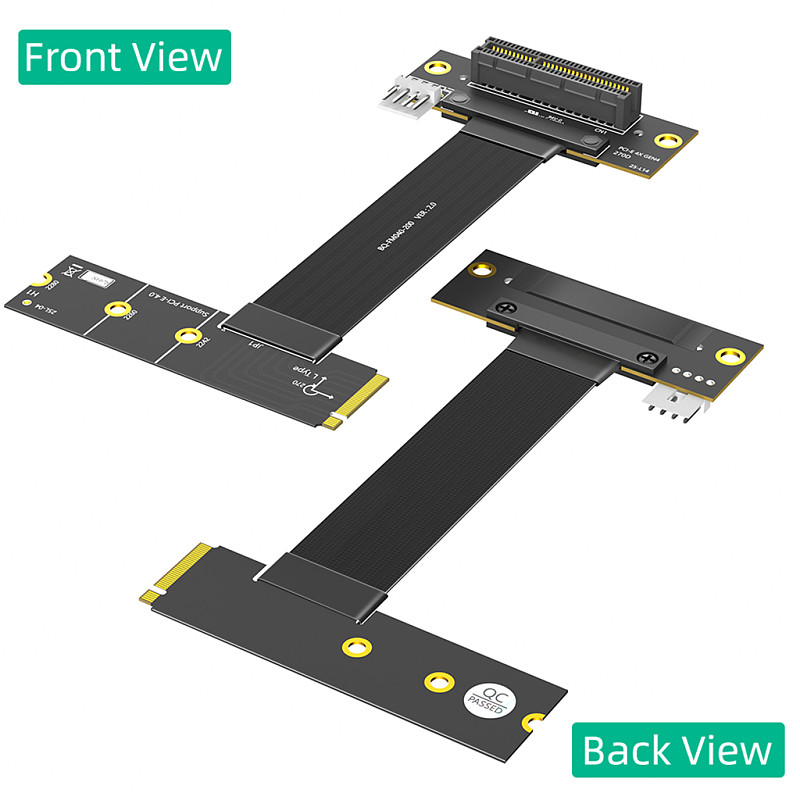 M.2 Key M 4.0 to PCI-e 4.0 4X 180° Adapter Card Riser Extension Cable For NVME 4.0 to PCIE PCI Express 4X Extender for Desktop