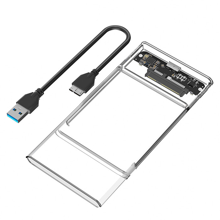 SATA 2.5-inch to Type-C Hard Drive Enclosure SATA 2.5  to USB 3.0 Hard Drive Enclosure