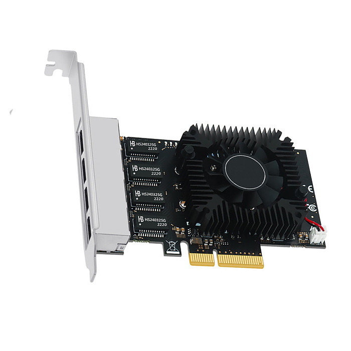 RTL8245F Gigabit Network Card Desktop Built in PCI-E RJ45 4 Port Server 2.5G Network Card for Desktop
