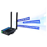 USR-W630s Industrial Grade Dual Band WIFi5 Wireless Client Modbus Gateway MQTT 2 Ethernet ports rs232 rs485 to WiFi Converter