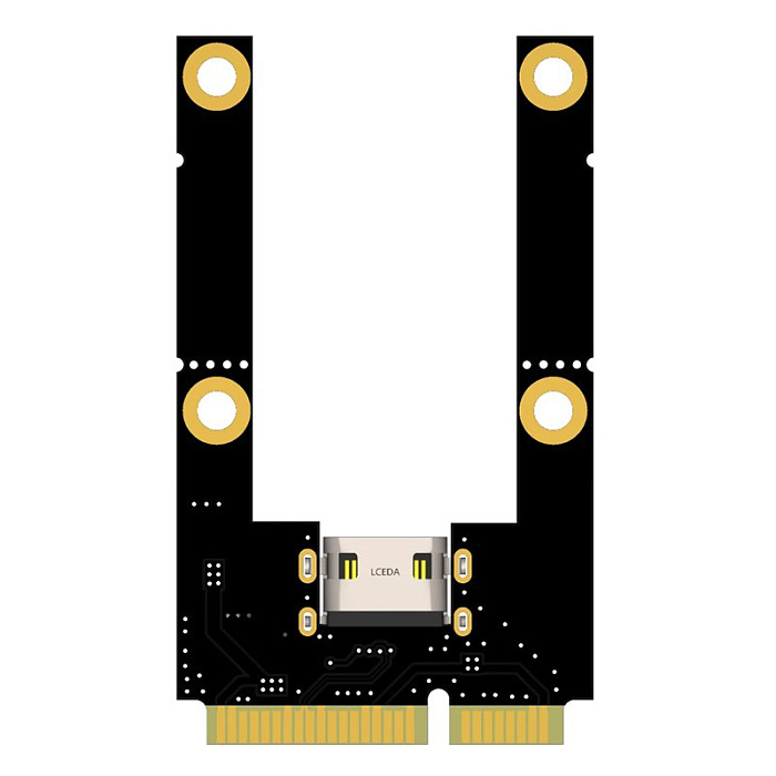 Mini PCI to TF Type-C Adapter Card 480Mbps WiFi to TF Single Card Reader For Industrial Omputers Gaming Machines For Windows OS