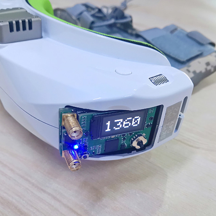 1.2/1.3Ghz Receiver VRX Video Receiver 9CH Wide Band (1080MHz to 1360MHz) Compatible With Fatshark Goggles/SKYZONE/Goggles/DJI Goggles V1 V2