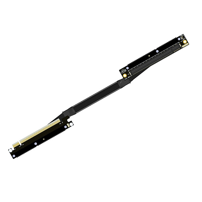 (ADT-Link) Graphics Card Extension Cable Dual Right-Side PCIe 5.0 x16 Full-Speed Stable for Chassis Servers (K33UR-RR 5.0x16 Dual Right-Side Output 2025 Model/30CM)