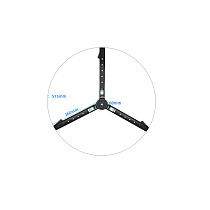 Moving Shot Photography Tripod Pulley 3 Wheel Stand Base Slide Rail for Camera Camcorder Lighting Equipment Quick Release Holder