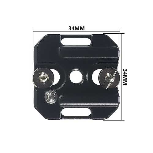 DSLR Camera Cage CNC Aluminum Plate Cold Shoe Adapter Mount 1/4  ARRI Hole Monitor Stand Magic Arm Microphone Light Holder