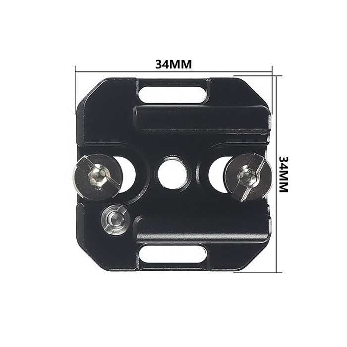 DSLR Camera Cage CNC Aluminum Plate Cold Shoe Adapter Mount 1/4  ARRI Hole Monitor Stand Magic Arm Microphone Light Holder