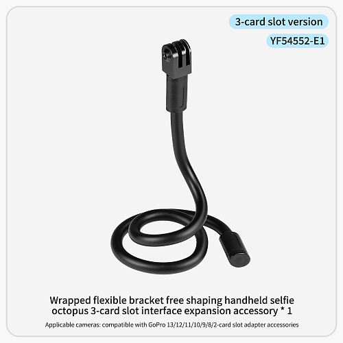 Sports stand for free shaping, handheld selfie, suitable for sports camera DJI ACTION 5 Y Insta360 ACE PRO2 GOPRO13 sports camera accessories