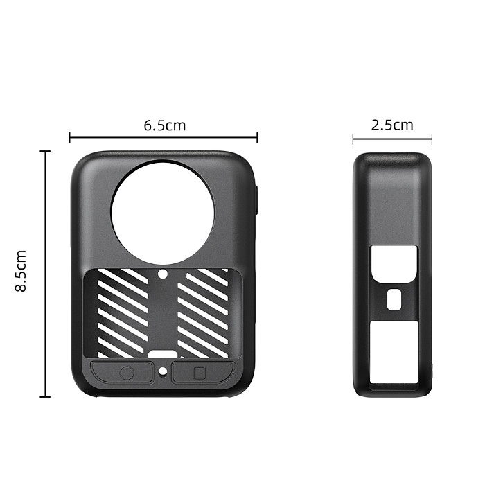 Suitable For DJI Osmo 360 Lens Cover Silicone Cover Panoramic Sports Camera Body Protective Cover Dustproof Silicone Cover+Lens Cover