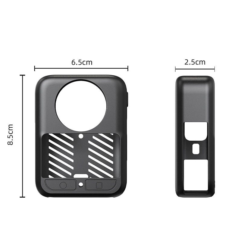 Suitable For DJI Osmo 360 Lens Cover Silicone Cover Panoramic Sports Camera Body Protective Cover Dustproof Silicone Cover+Lens Cover