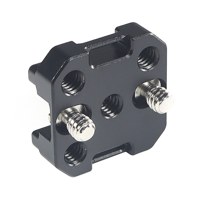 DSLR Camera Cage CNC Aluminum Plate Cold Shoe Adapter Mount 1/4  ARRI Hole Monitor Stand Magic Arm Microphone Light Holder