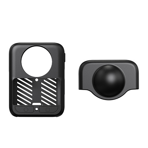 Suitable For DJI Osmo 360 Lens Cover Silicone Cover Panoramic Sports Camera Body Protective Cover Dustproof Silicone Cover+Lens Cover