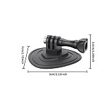 (CQT) Suitable for DJI OSMO 360/Insta360 GO Ultra Sports Camera Shooting Flexible Adhesive Base (1 piece)