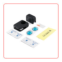 Suitable for DJI SOMO 360 silicone special protective cover/tempered film/lens protection, mirror protection, anti drop shock absorption, wear-resistant high-definition optical lens, non-destructive image quality, detachable all-round coverage, suitable for DJI Osmo 360 panoramic sports camera